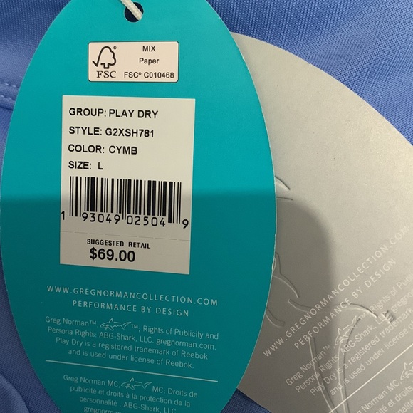 GREG NORMAN BLUE SKORT NWT - Picture 3 of 3